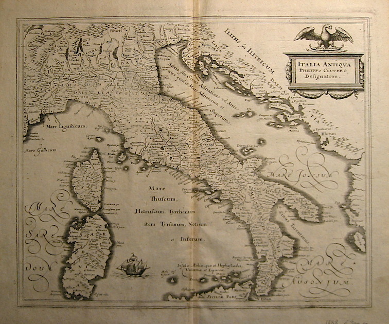 Merian Matthà¤us (1593-1650) Italia antiqua Philippo Cluvero Designatore 1688 Francoforte 